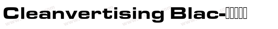 Cleanvertising Blac字体转换